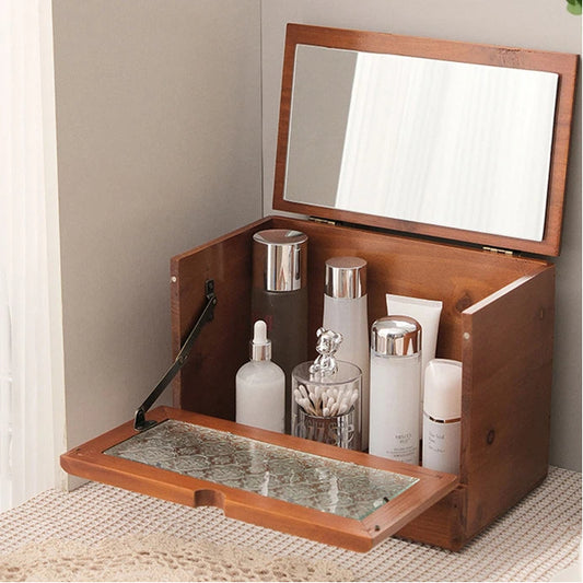 Desktop storage box household cosmetics storage cabinet