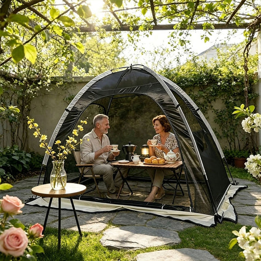 Cool Mesh Tent with Mosquito-Proof Design — Double-Sized Anti-Insect Screen Canopy for Weekend Outdoor Relaxation